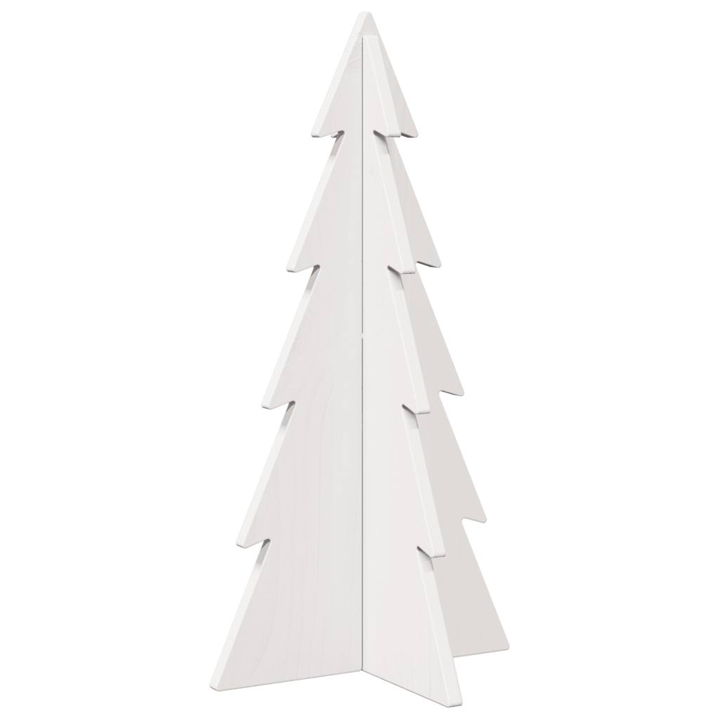Vidaxx Weihnachtsdekoration Weihnachtsbaum 59,5 cm massives Kiefernholz weiß
