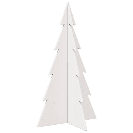 Vidaxx Weihnachtsdekoration Weihnachtsbaum 80 cm massives Kiefernholz weiß