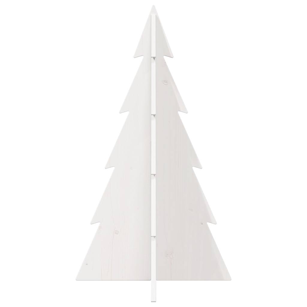 Vidaxx Weihnachtsdekoration Weihnachtsbaum 80 cm massives Kiefernholz weiß