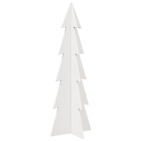 Vidaxx Weihnachtsdekoration Weihnachtsbaum 112 cm massives Kiefernholz weiß