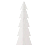 Vidaxx Weihnachtsdekoration Weihnachtsbaum 112 cm massives Kiefernholz weiß