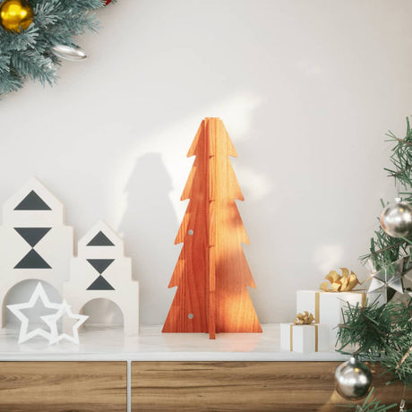 Vidaxx Weihnachtsdekoration Weihnachtsbaum 49 cm massives Kiefernholz, waschbraun