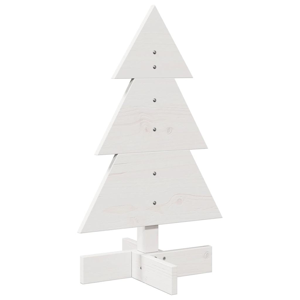 VidaXL Weihnachtsdekoration Weihnachtsbaum 60 cm Kiefer massiv weiß