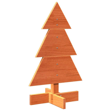 Vidaxx Weihnachtsdekoration Weihnachtsbaum 60 cm massives Kiefernholz, waschbraun