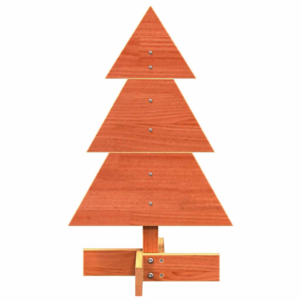 Vidaxx Weihnachtsdekoration Weihnachtsbaum 60 cm massives Kiefernholz, waschbraun