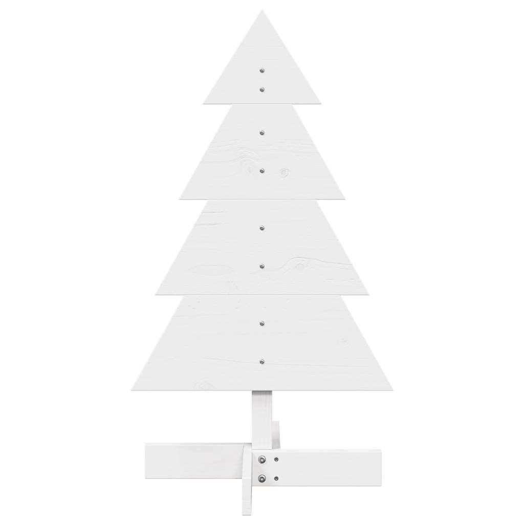 Vidaxx Weihnachtsdekoration Weihnachtsbaum 80 cm massives Kiefernholz weiß
