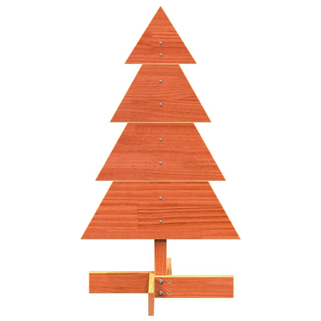 Vidaxx Weihnachtsdekoration Weihnachtsbaum 80 cm massives Kiefernholz, waschbraun