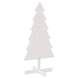 Vidaxx Weihnachtsdekoration Weihnachtsbaum 120 cm massives Kiefernholz weiß