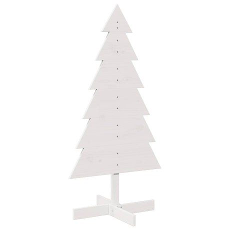 Vidaxx Weihnachtsdekoration Weihnachtsbaum 120 cm massives Kiefernholz weiß