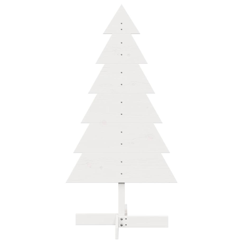 Vidaxx Weihnachtsdekoration Weihnachtsbaum 120 cm massives Kiefernholz weiß