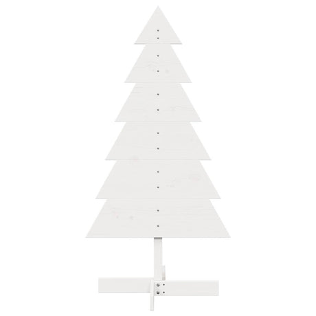 Vidaxx Weihnachtsdekoration Weihnachtsbaum 120 cm massives Kiefernholz weiß