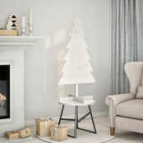 Vidaxx Weihnachtsdekoration Weihnachtsbaum 120 cm massives Kiefernholz weiß