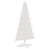 Vidaxx Weihnachtsdekoration Weihnachtsbaum 150 cm massives Kiefernholz weiß