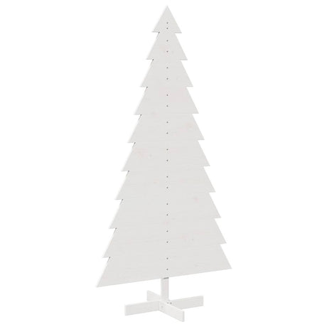 VidaXL Weihnachtsdekoration Weihnachtsbaum 180 cm Kiefer massiv weiß