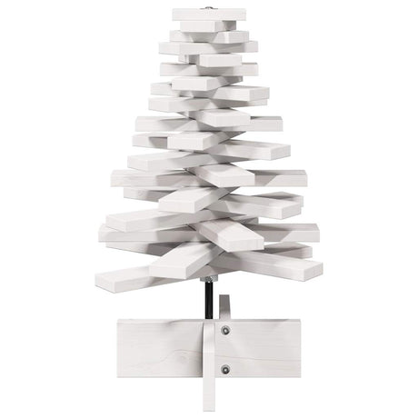 Vidaxx Weihnachtsdekoration Weihnachtsbaum 60 cm massives Kiefernholz weiß