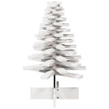 Vidaxx Weihnachtsdekoration Weihnachtsbaum 80 cm massives Kiefernholz weiß