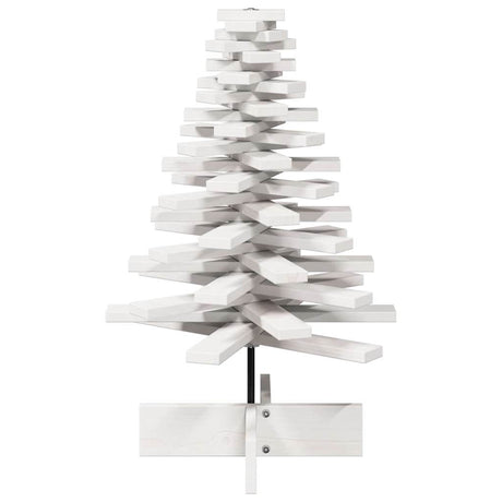 Vidaxx Weihnachtsdekoration Weihnachtsbaum 80 cm massives Kiefernholz weiß