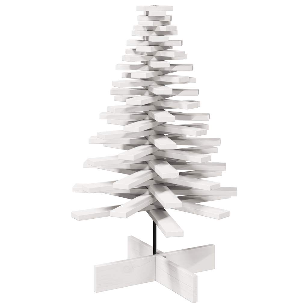 Vidaxx Weihnachtsdekoration Weihnachtsbaum 100 cm massives Kiefernholz weiß
