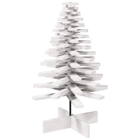 Vidaxx Weihnachtsdekoration Weihnachtsbaum 100 cm massives Kiefernholz weiß