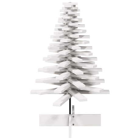 Vidaxx Weihnachtsdekoration Weihnachtsbaum 100 cm massives Kiefernholz weiß