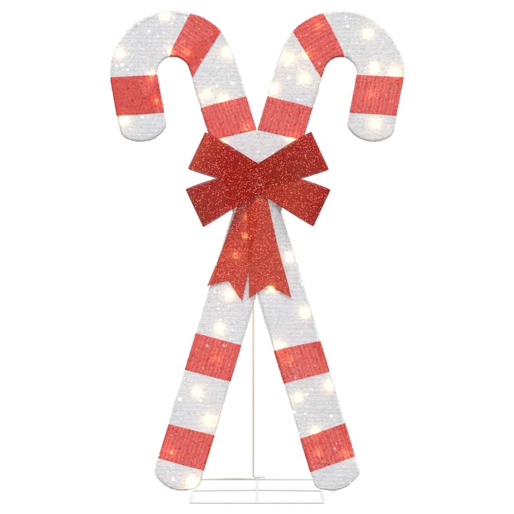VidaXL Weihnachtsdekoration Zuckerstange 50 LEDs warmweiß
