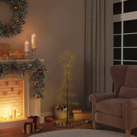 Vidaxxl LED-Weihnachtsbaum 80 LEDs warmweiß 120 cm