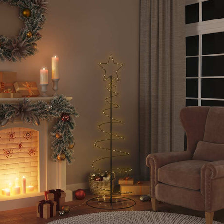Vidaxxl LED-Weihnachtsbaum 100 LEDs warmweiß 150 cm