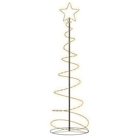 Vidaxxl LED-Weihnachtsbaum 120 LEDs warmweiß 180 cm