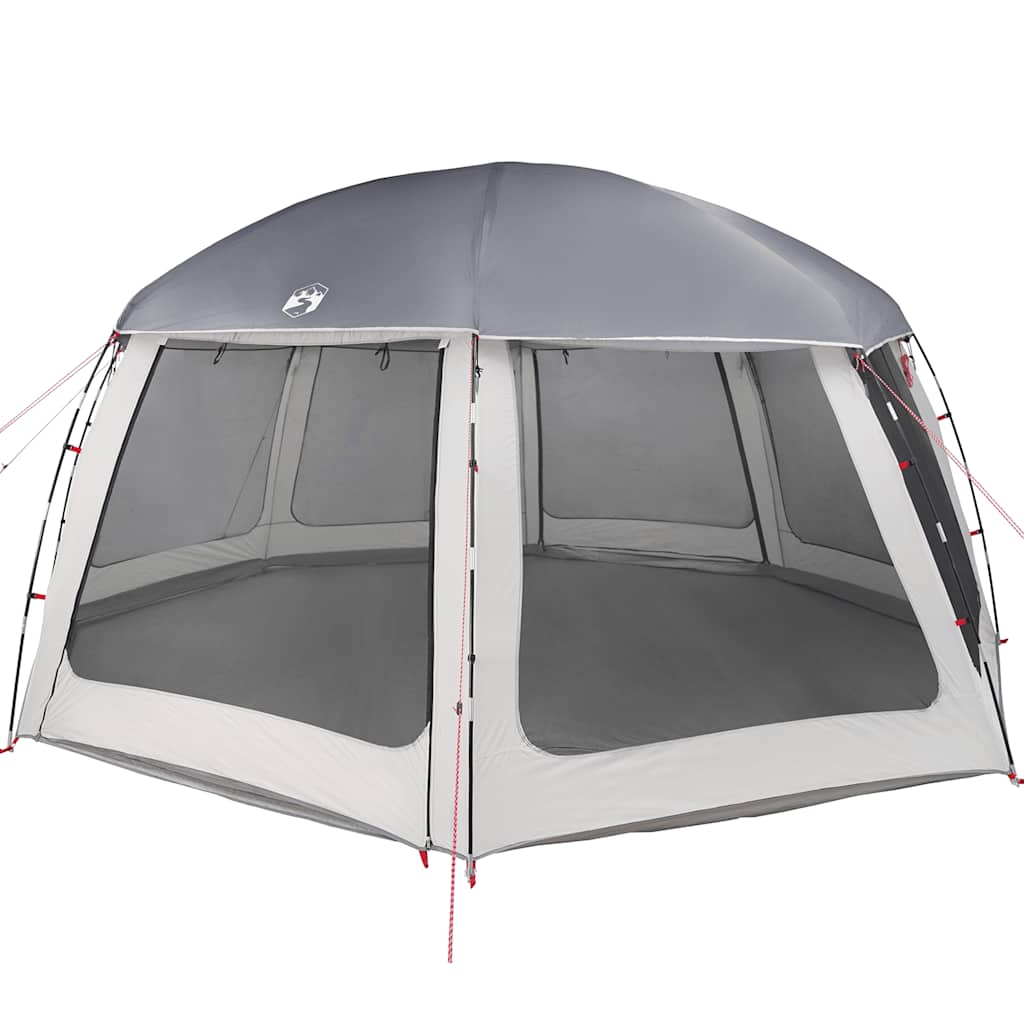 Vidaxl zwembadtent met uitneembare buiten- gaaswanden 612x612 cm grijs