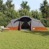 Vidaxl gezinstent met dak grijs en oranje 721 x 335 x 212 cm