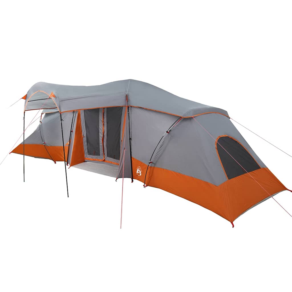 Vidaxl gezinstent met dak grijs en oranje 721 x 335 x 212 cm