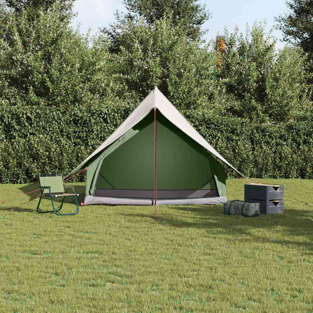 Vidaxl gezinstent met dak groen en wit 315 x 286 x 200 cm