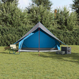 Vidaxl gezinstent met dak blauw en grijs 315 x 286 x 200 cm