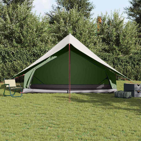 Vidaxl gezinstent met dak groen en wit 315 x 286 x 200 cm
