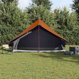 Vidaxl gezinstent met dak grijs en oranje 315 x 286 x 200 cm