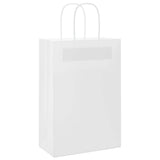 Vidaxl papieren zakjes 250 st met hengsels 21x11x31 cm wit