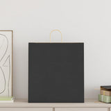 Vidaxl papieren zakken 250 st met hengsels 45x17x48 cm zwart
