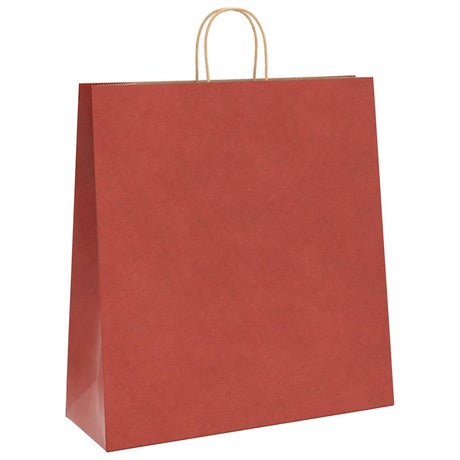 Vidaxl papieren zakken 250 st met hengsels 45x17x48 cm rood