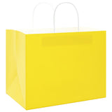 Vidaxl papieren zakken 250 st met hengsels 32x22x24 cm geel