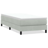 Vidaxl boxspringbed zonder matras 80x210 cm fluweel lichtgrijs