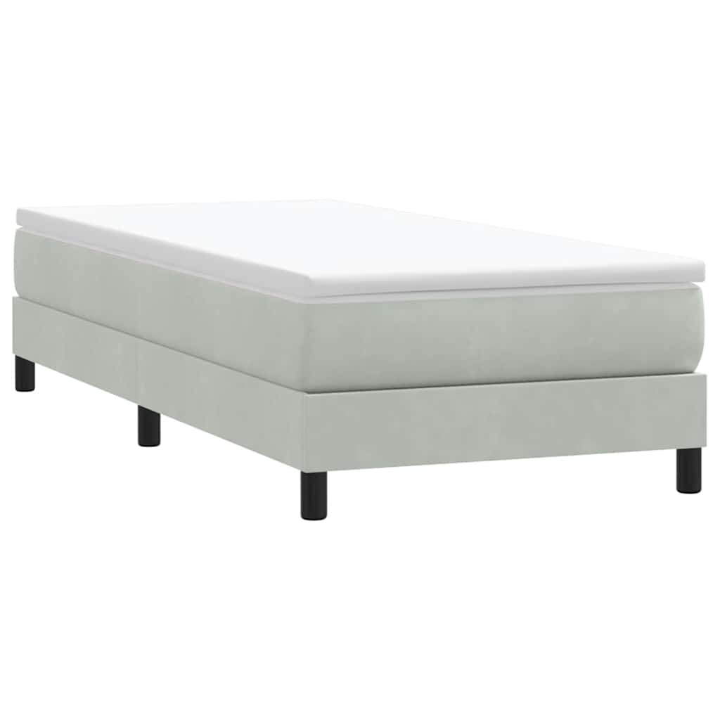 Vidaxl boxspringbed zonder matras 80x210 cm fluweel lichtgrijs