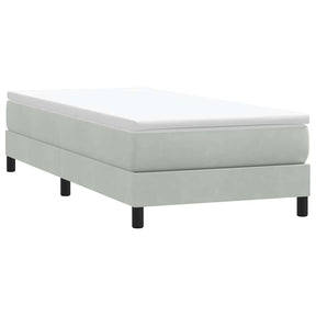Vidaxl boxspringbed zonder matras 80x210 cm fluweel lichtgrijs