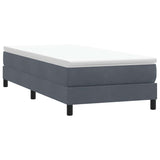 Vidaxl boxspring zonder matras fluweel donkergrijs 80x210 cm