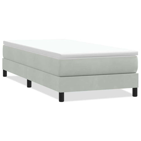 Vidaxl boxspring zonder matras fluweel lichtgrijs 90x210 cm
