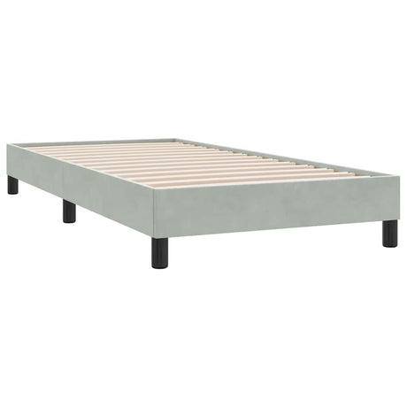 Vidaxl boxspring zonder matras fluweel lichtgrijs 90x210 cm