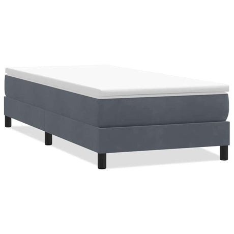 Vidaxl boxspring zonder matras fluweel donkergrijs 90x210 cm