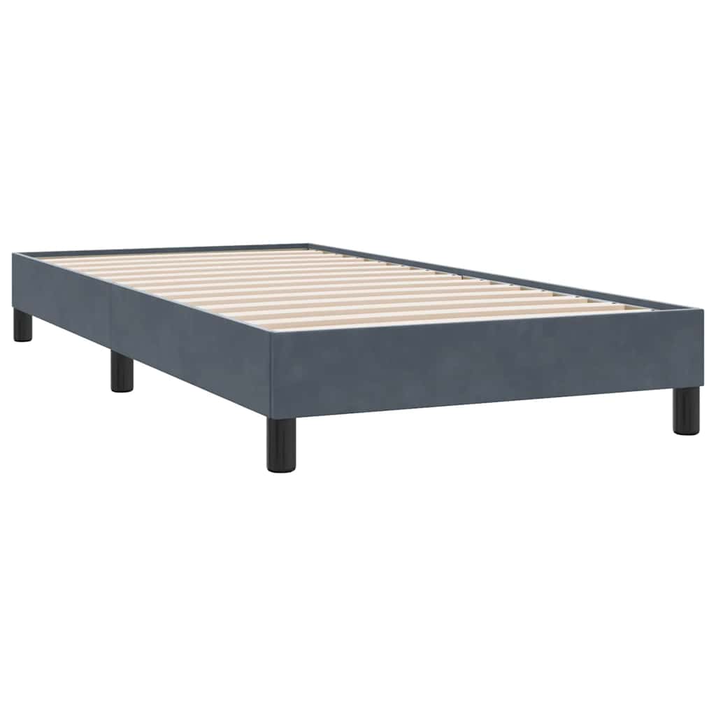 Vidaxl boxspring zonder matras fluweel donkergrijs 90x210 cm