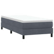 Vidaxl boxspring zonder matras fluweel donkergrijs 90x210 cm