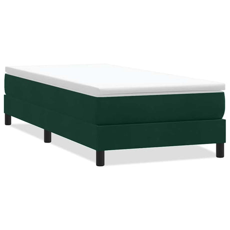 Vidaxl boxspring zonder matras fluweel donkergroen 90x210 cm