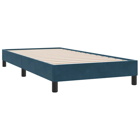 Vidaxl boxspring zonder matras fluweel donkerblauw 90x210 cm